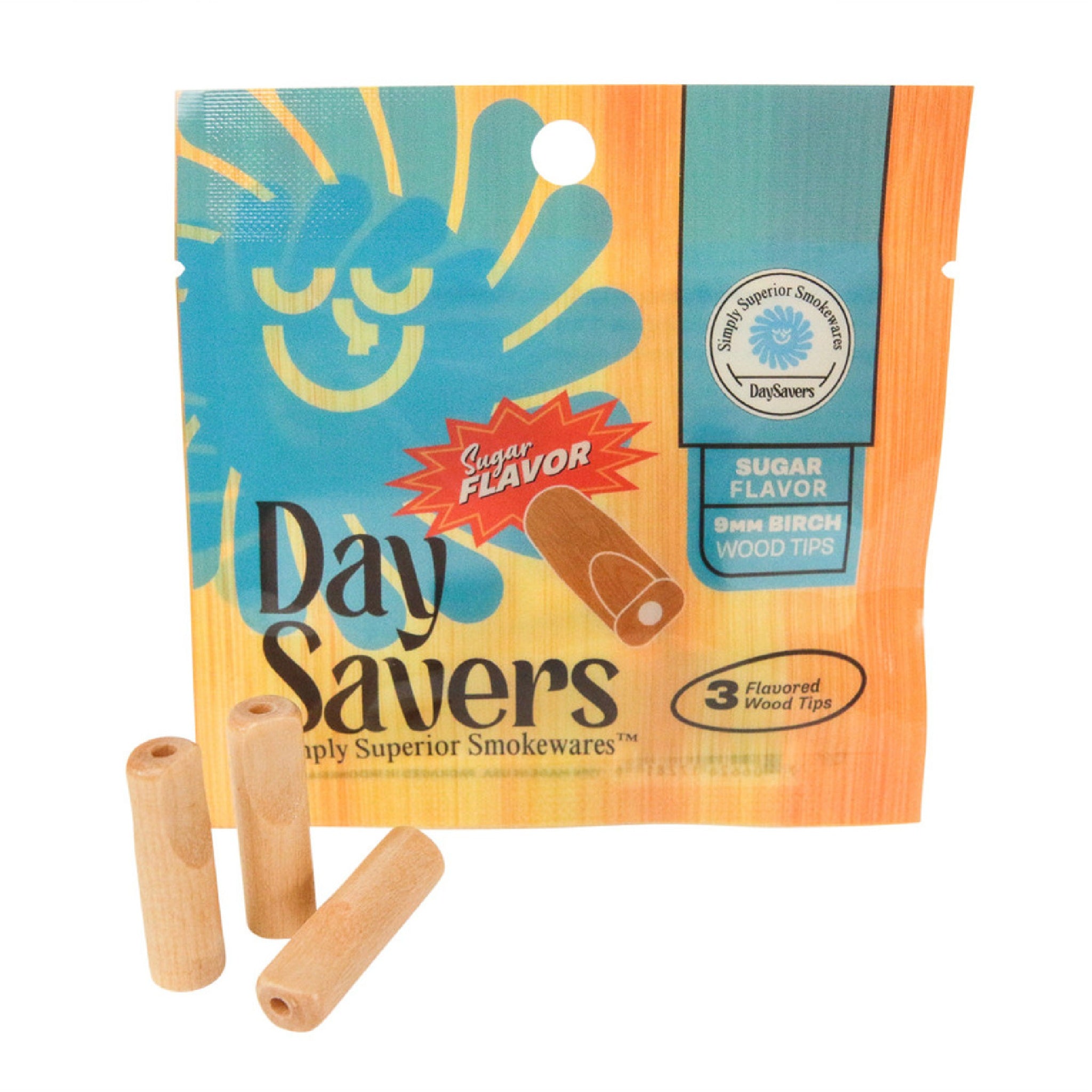 Day Savers 9mm Sugar Flavor Wood Filter Tipcs (3 pack)