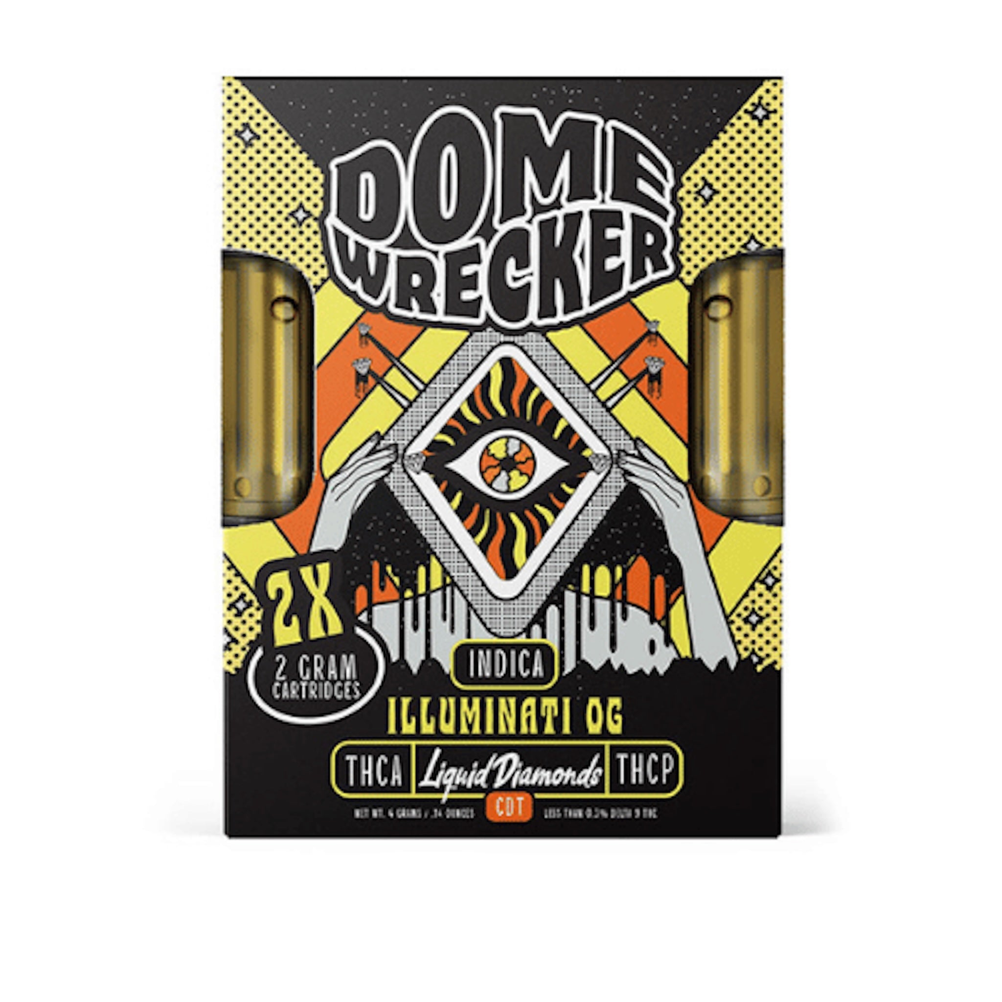 Dome Wrecker Illuminati OG THC-A Duo Cartridges - 4000mg