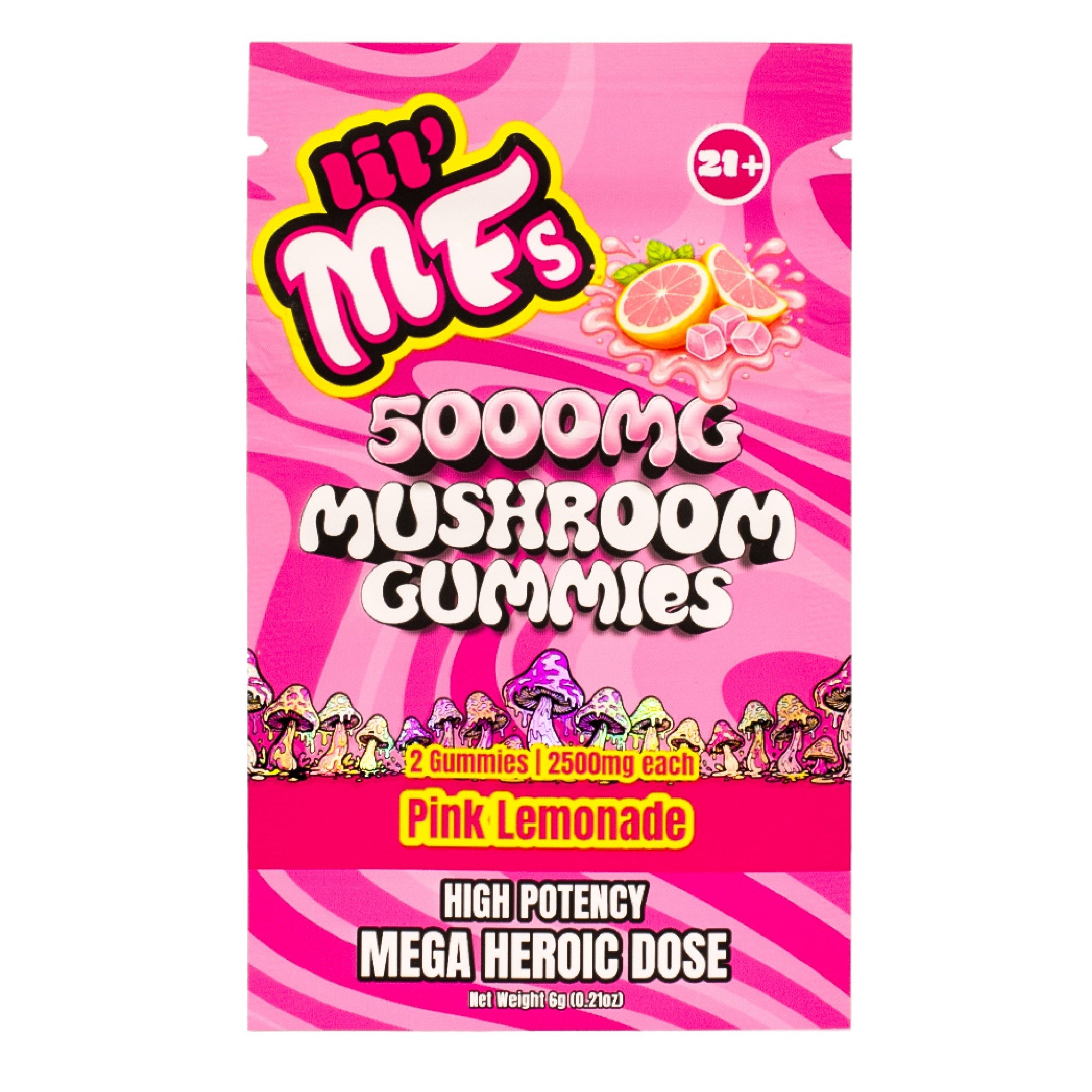 Lil MFs Mega Heroic Dose High Potency Mushroom Gummies (2pc) - 5000mg