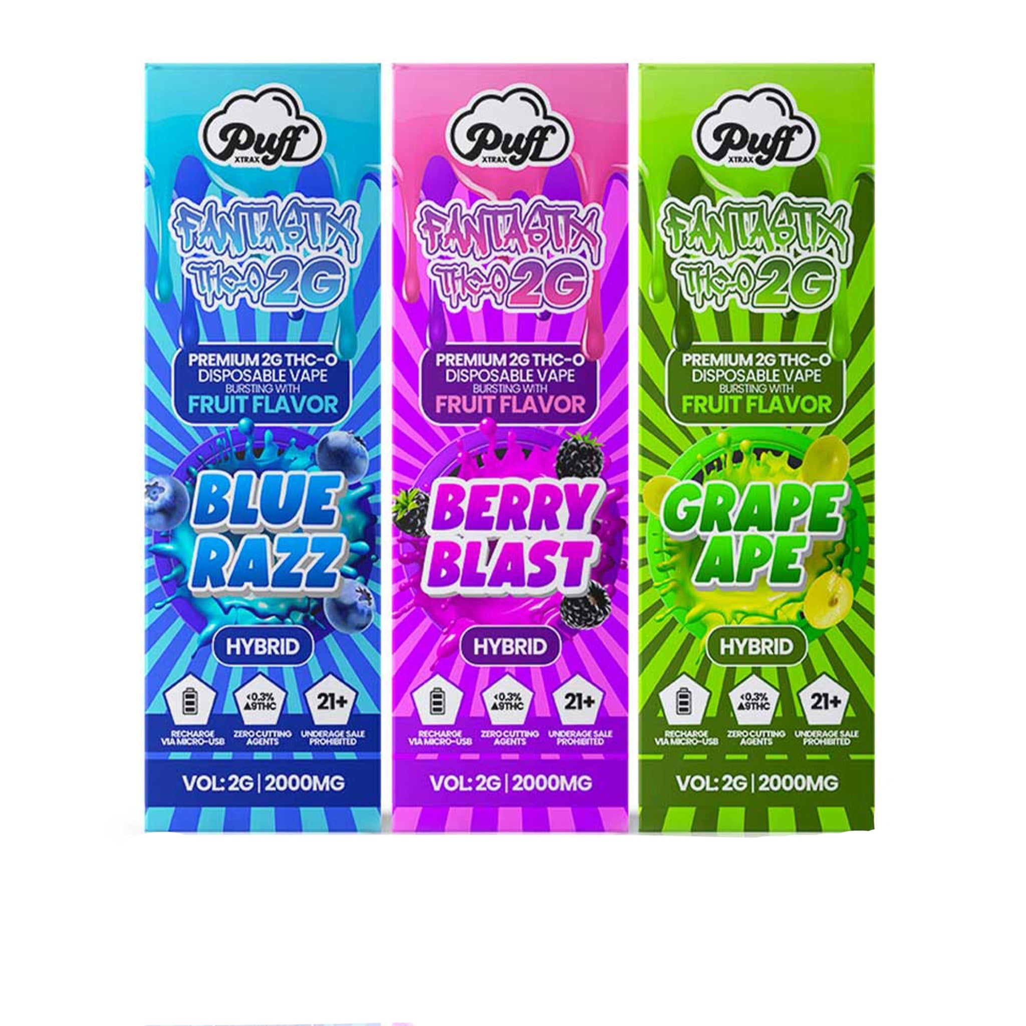 Puff Brands THC-O Vape - 2000mg