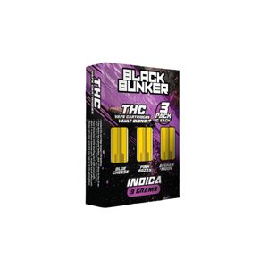 Black Bunker THC Triple Pack Vape Cartridges - 3000mg