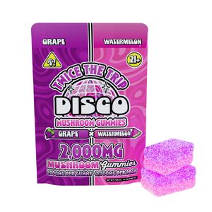 Disco Mushrooms Twice The Trip Double Stack Gummies - 2,000mg