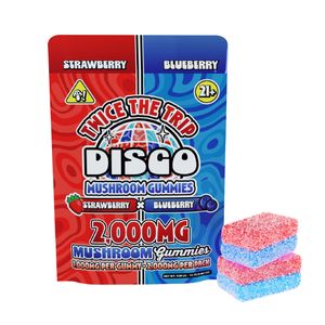 Disco Mushrooms Twice The Trip Double Stack Gummies - 2,000mg